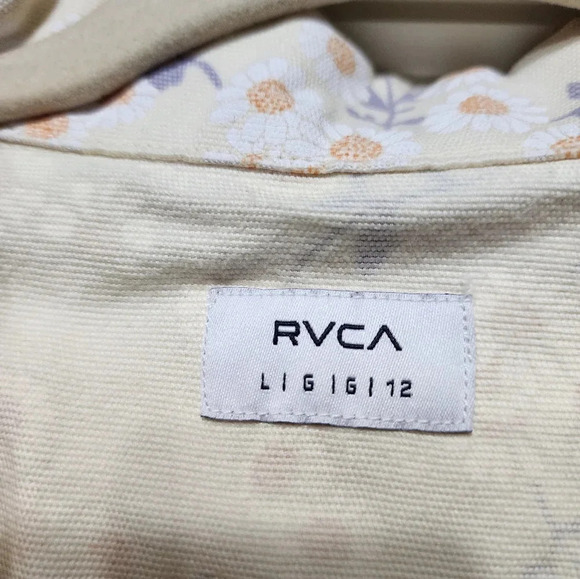 RVCA Nightshift Womens Floral Jumpsuit L NWT Utility Fall Outdoors - Picture 8 of 12